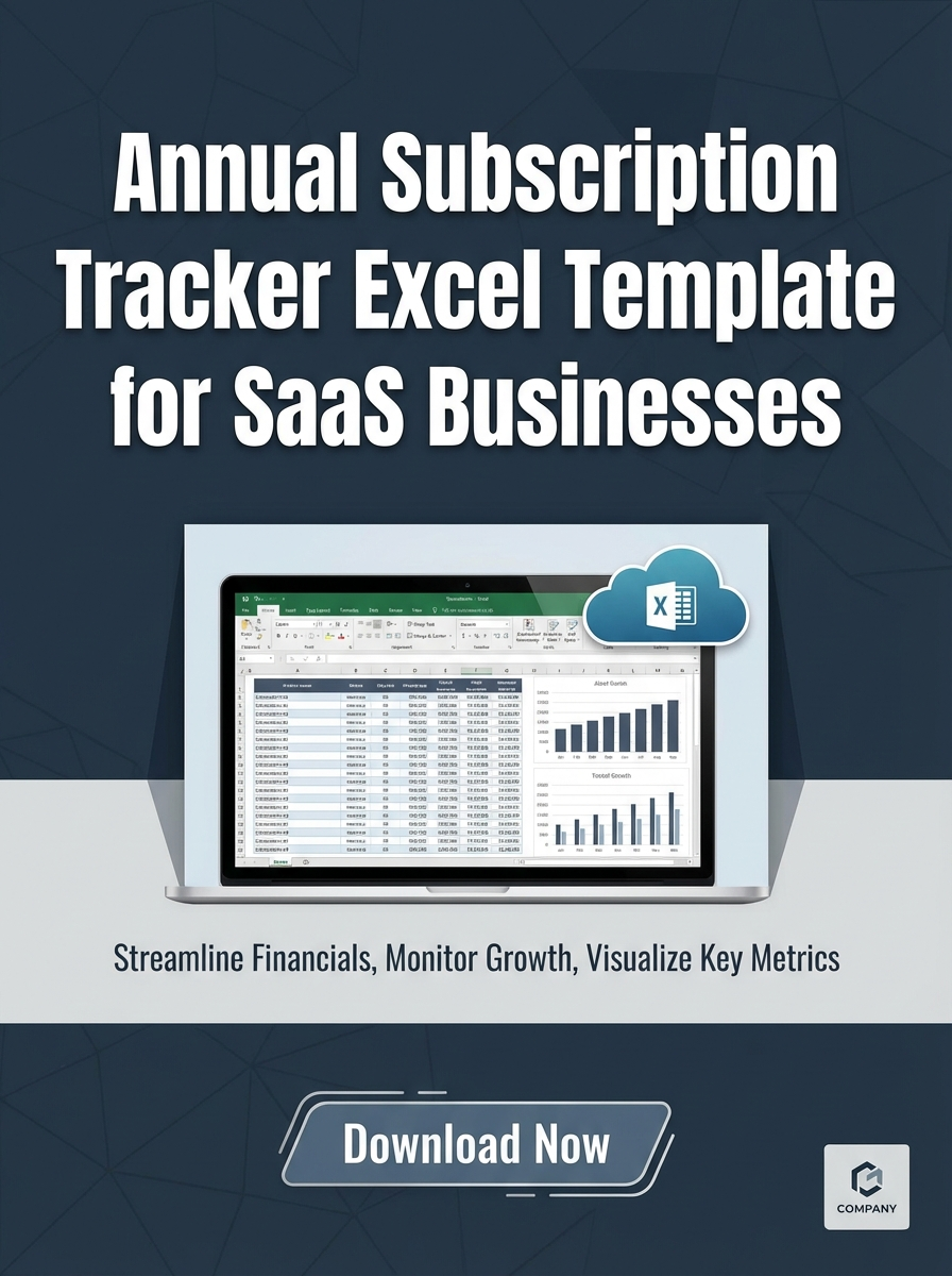 Annual Subscription Tracker Excel Template for SaaS Businesses