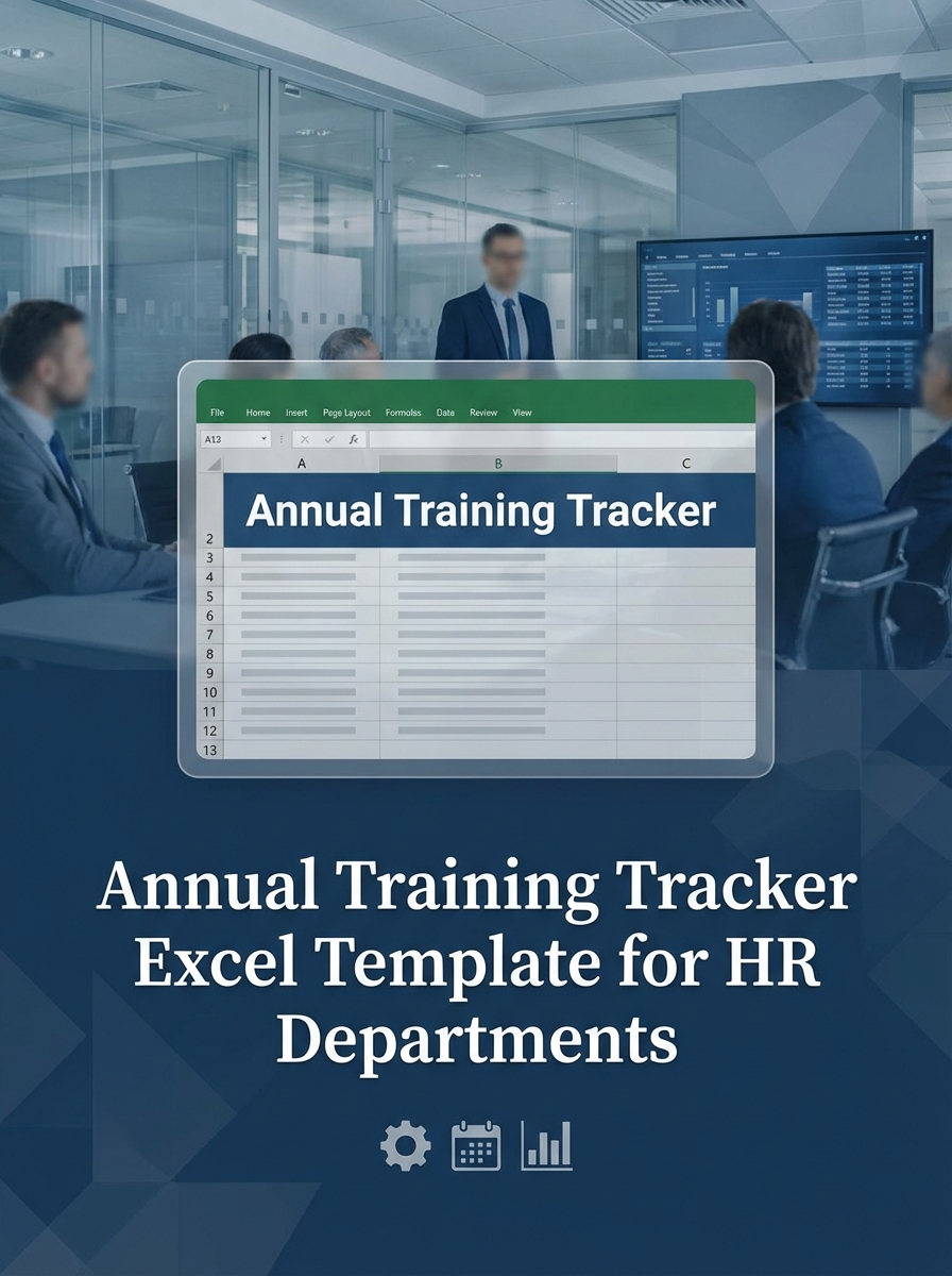 Annual Training Tracker Excel Template for HR Departments