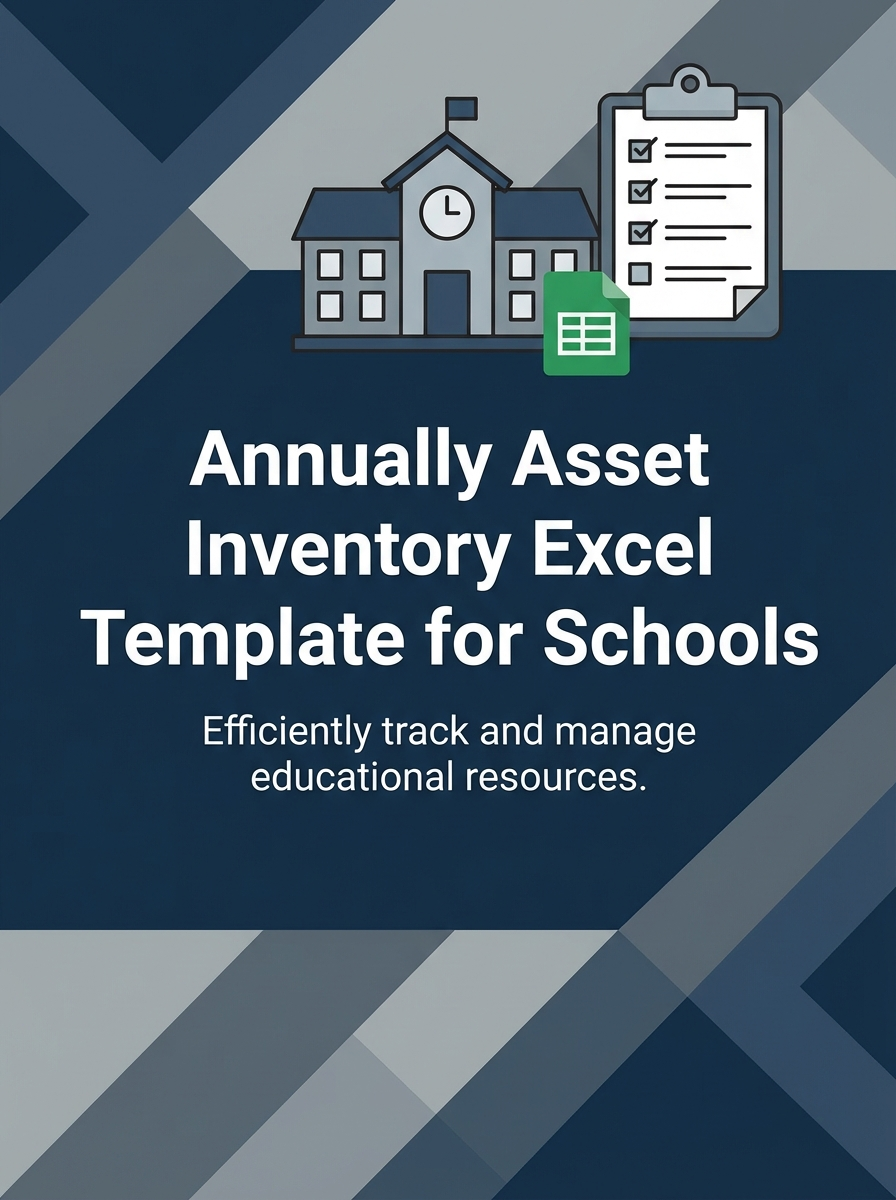 Annually Asset Inventory Excel Template for Schools