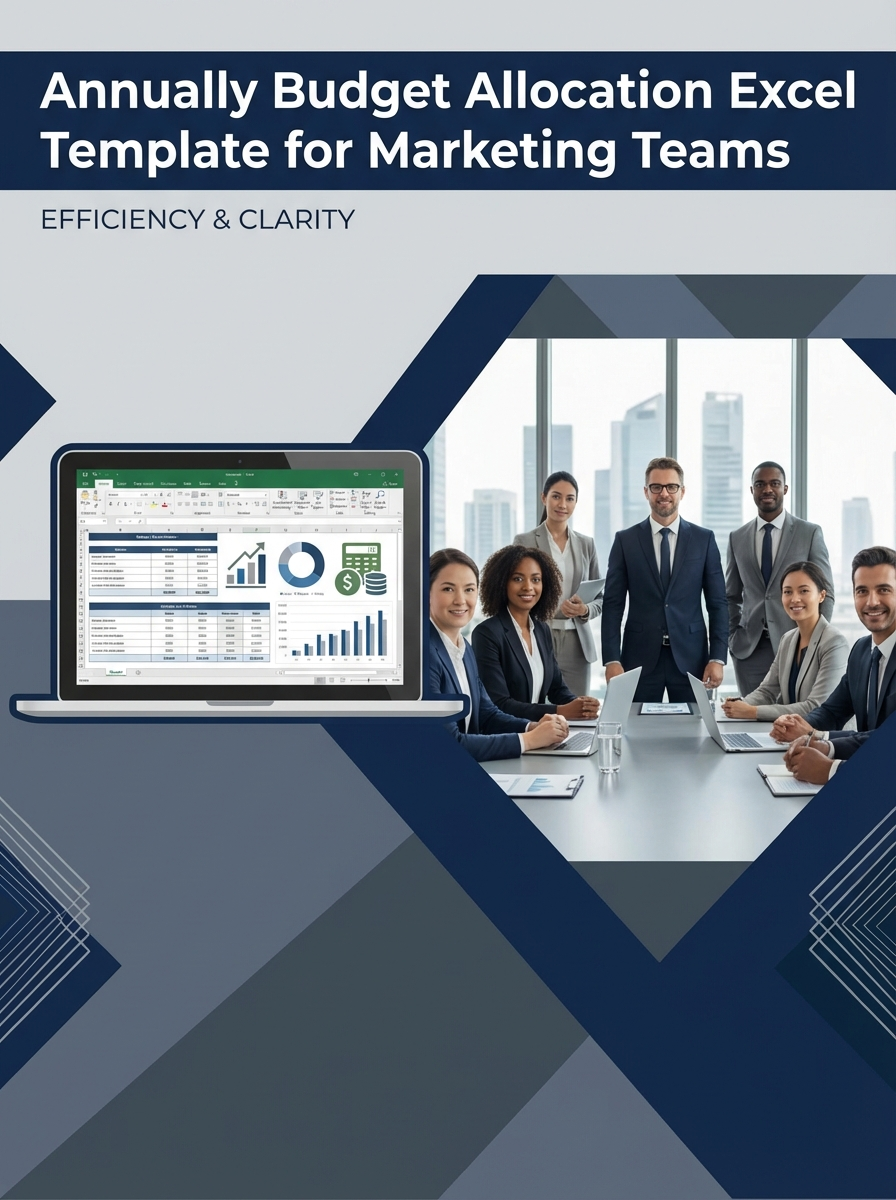 Annually Budget Allocation Excel Template for Marketing Teams