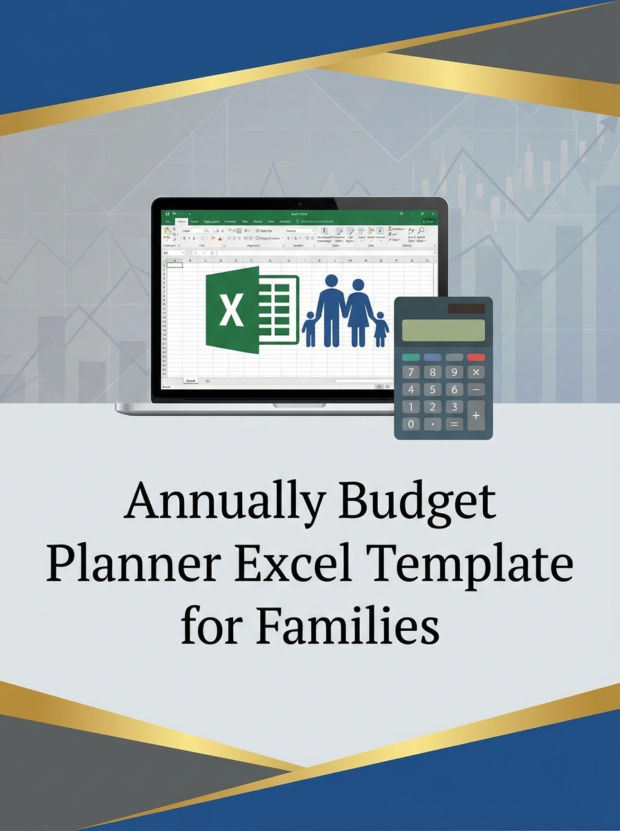 Annually Budget Planner Excel Template for Families