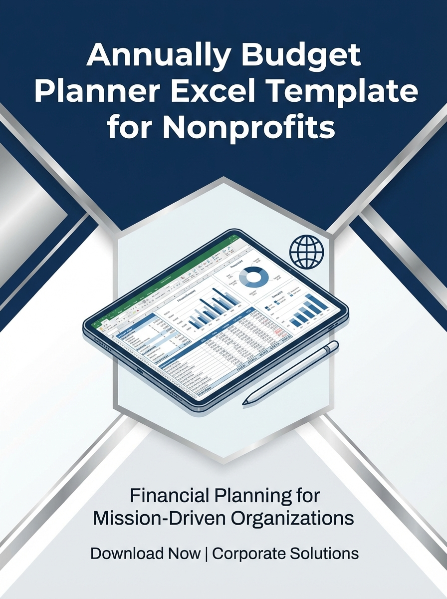 Annually Budget Planner Excel Template for Nonprofits