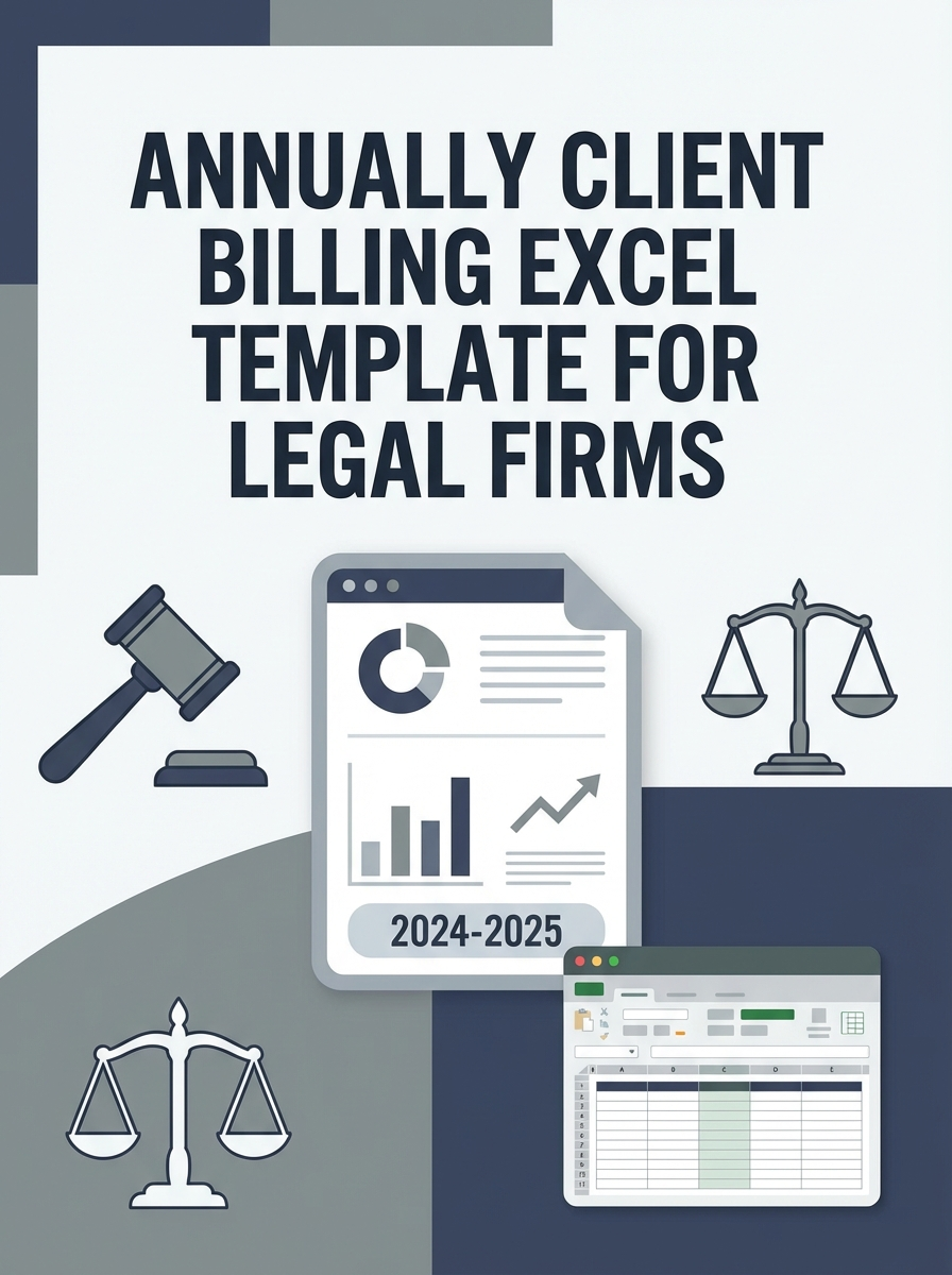 Annually Client Billing Excel Template for Legal Firms