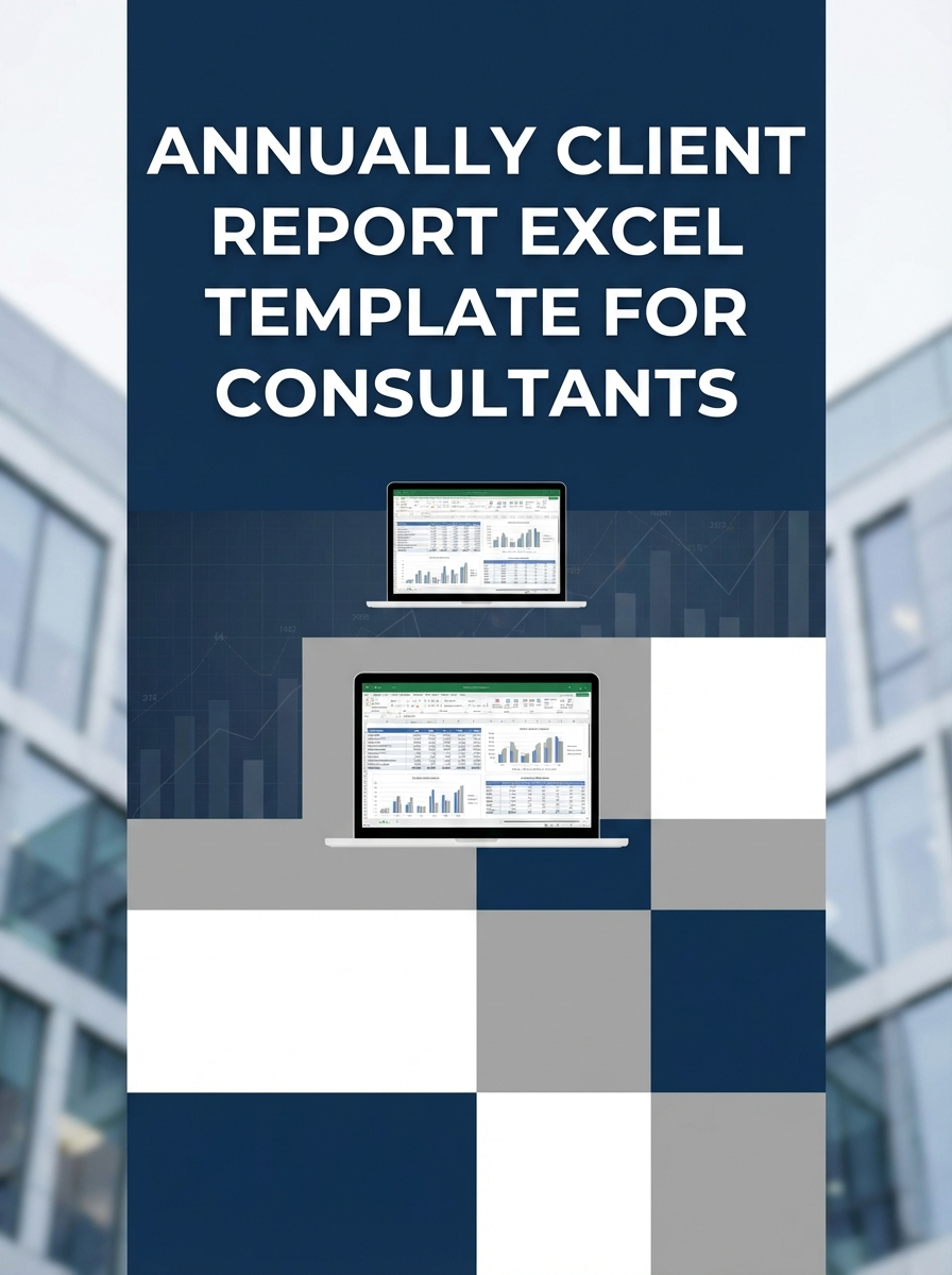 Annually Client Report Excel Template for Consultants