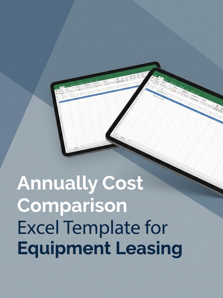 Annually Cost Comparison Excel Template for Equipment Leasing