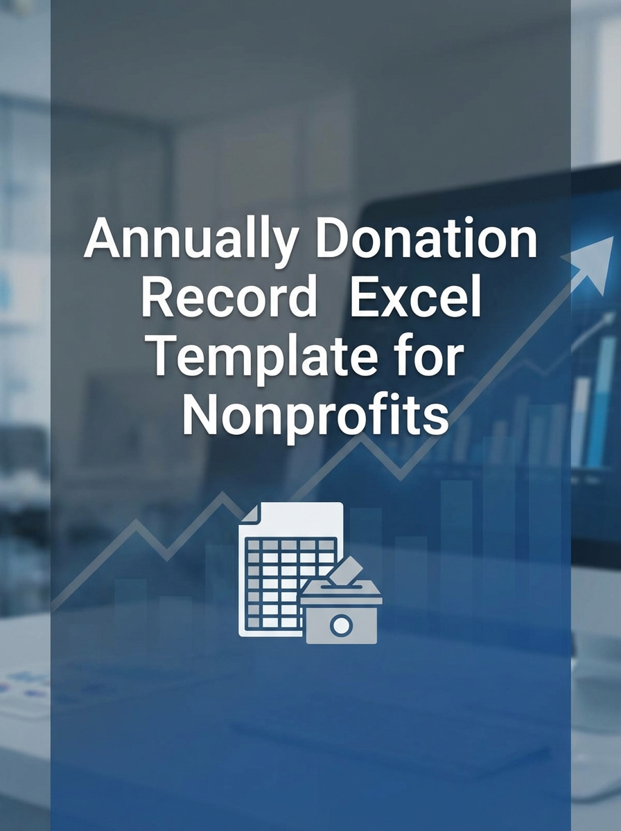 Annually Donation Record Excel Template for Nonprofits