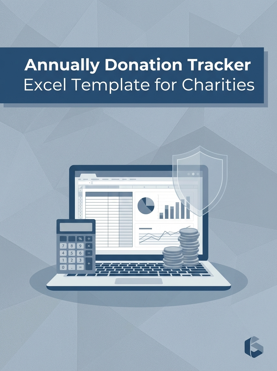 Annually Donation Tracker Excel Template for Charities