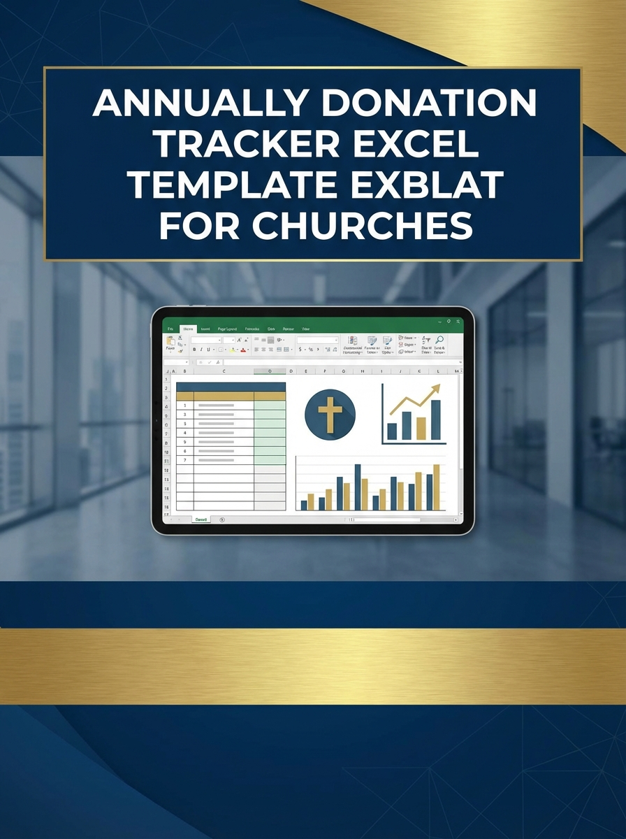 Annually Donation Tracker Excel Template for Churches
