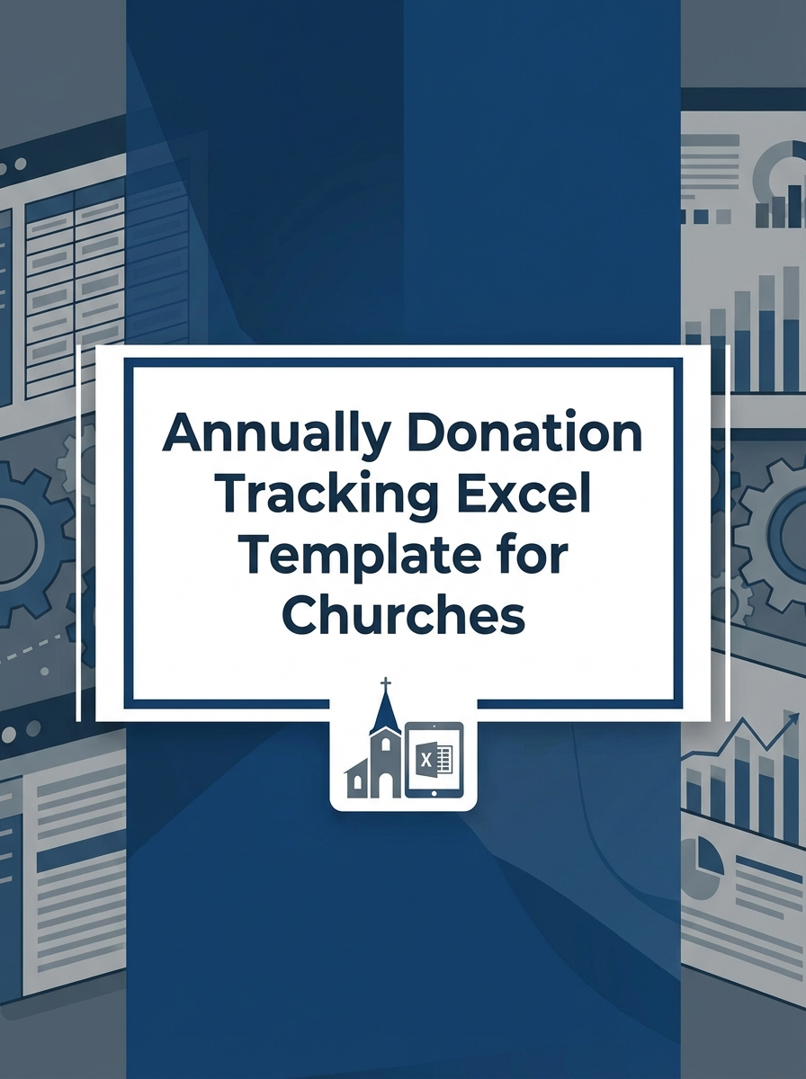 Annually Donation Tracking Excel Template for Churches