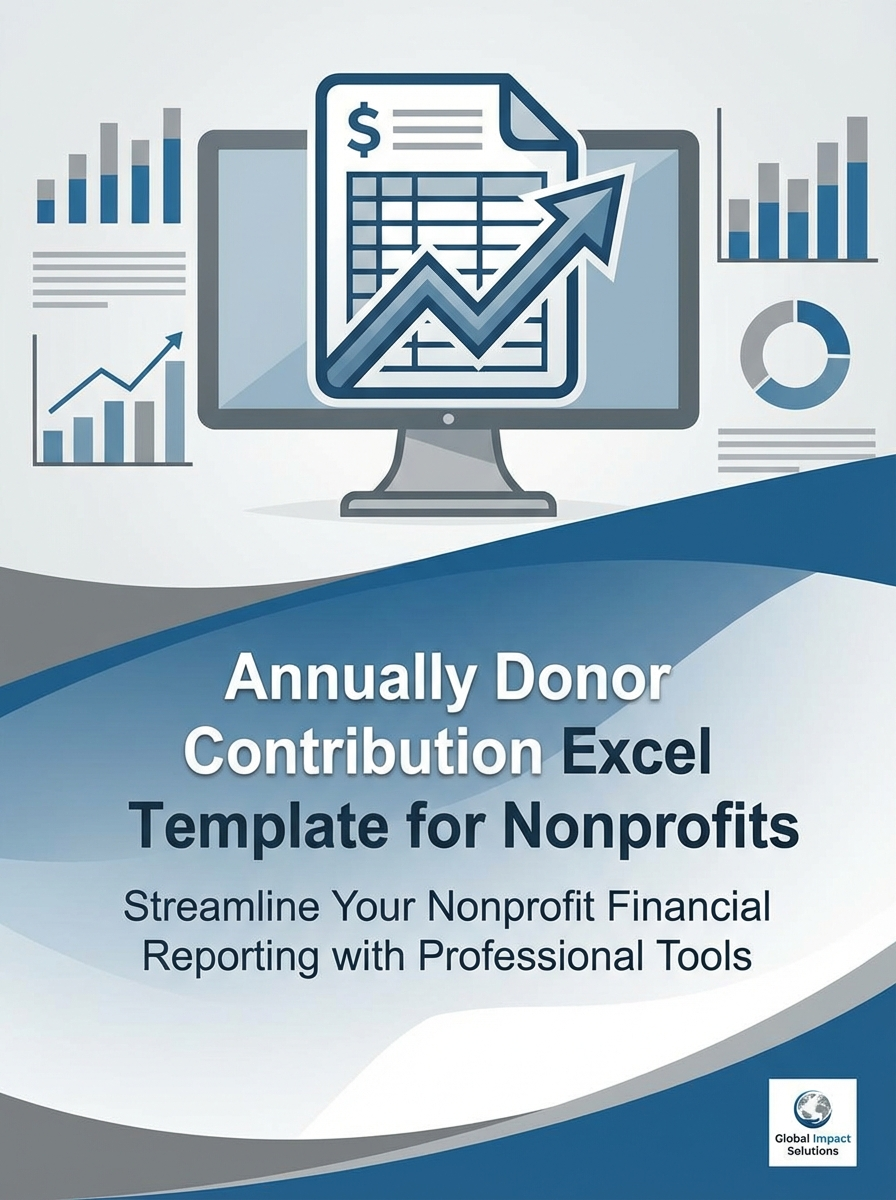Annually Donor Contribution Excel Template for Nonprofits