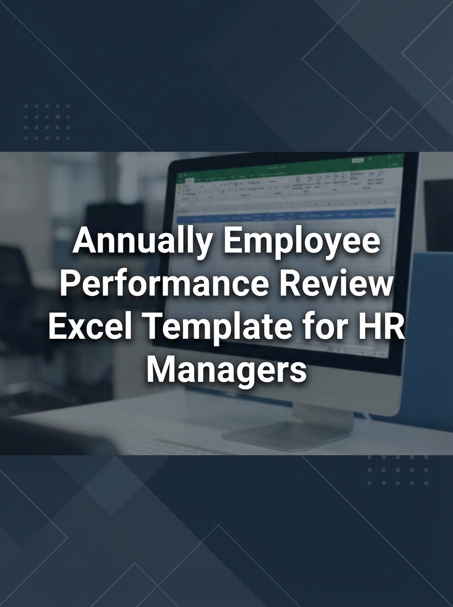 Annually Employee Performance Review Excel Template for HR Managers