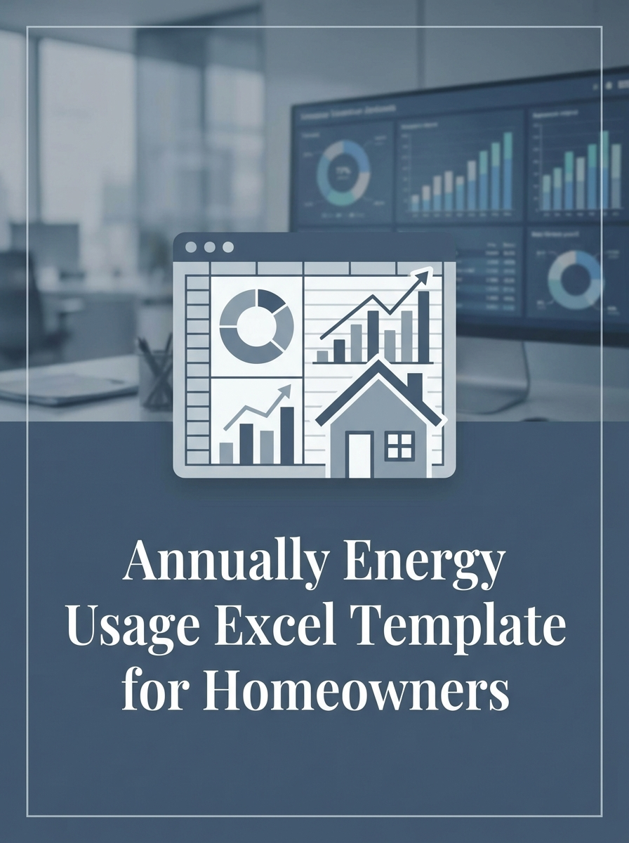 Annually Energy Usage Excel Template for Homeowners