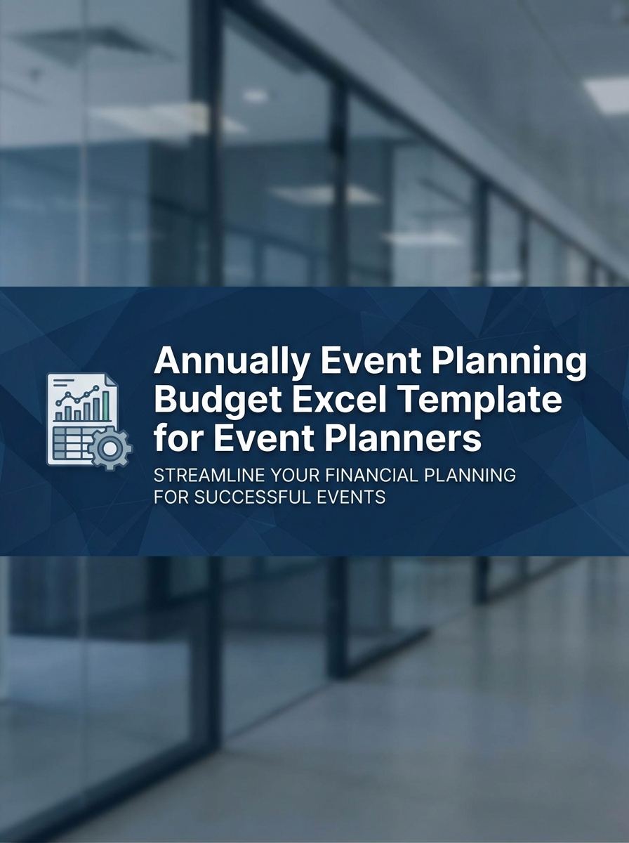 Annually Event Planning Budget Excel Template for Event Planners