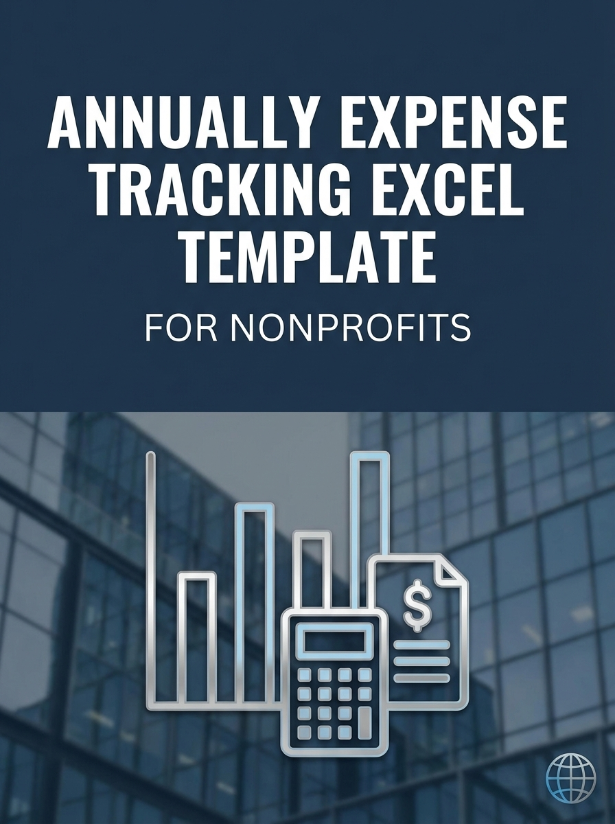 Annually Expense Tracking Excel Template for Nonprofits