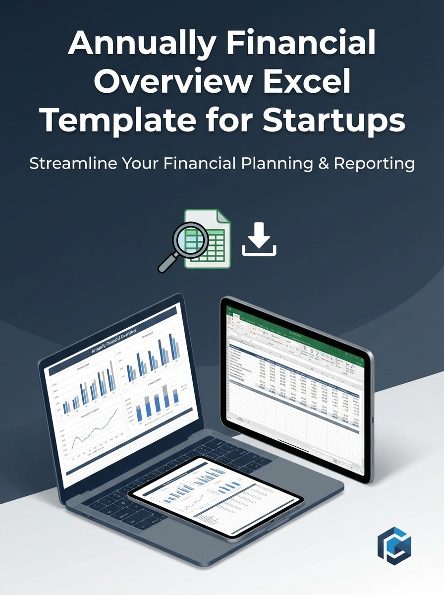Annually Financial Overview Excel Template for Startups