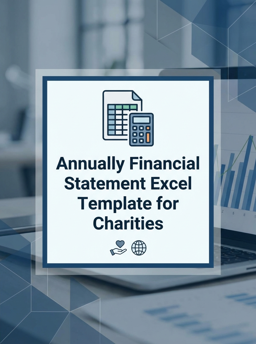 Annually Financial Statement Excel Template for Charities