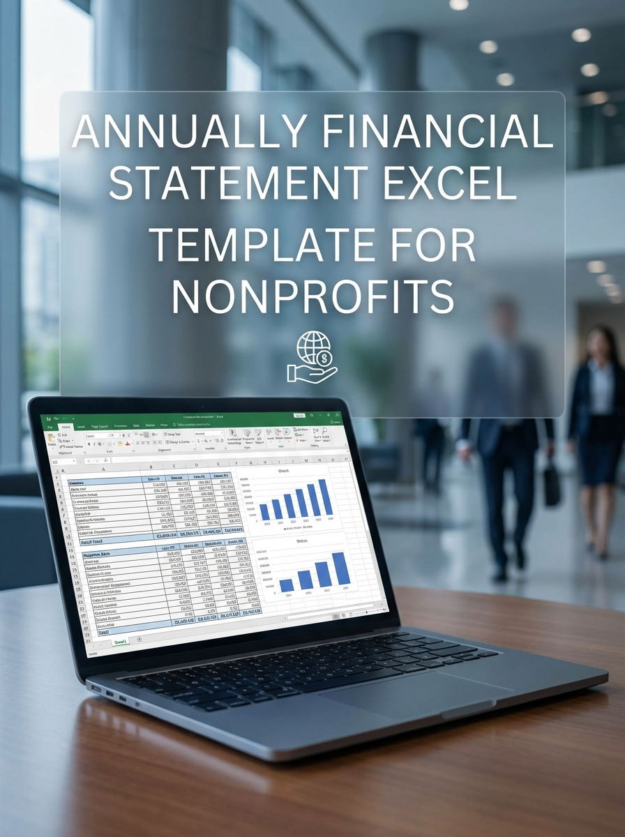 Annually Financial Statement Excel Template for Nonprofits