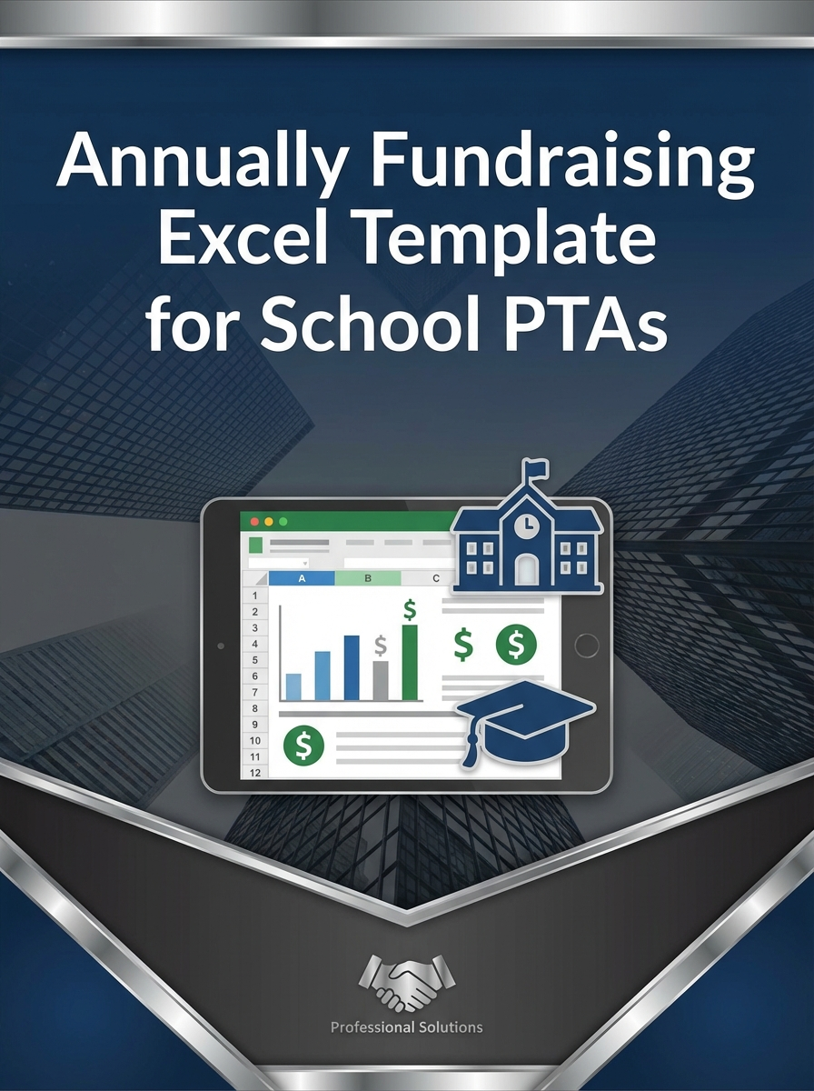 Annually Fundraising Excel Template for School PTAs