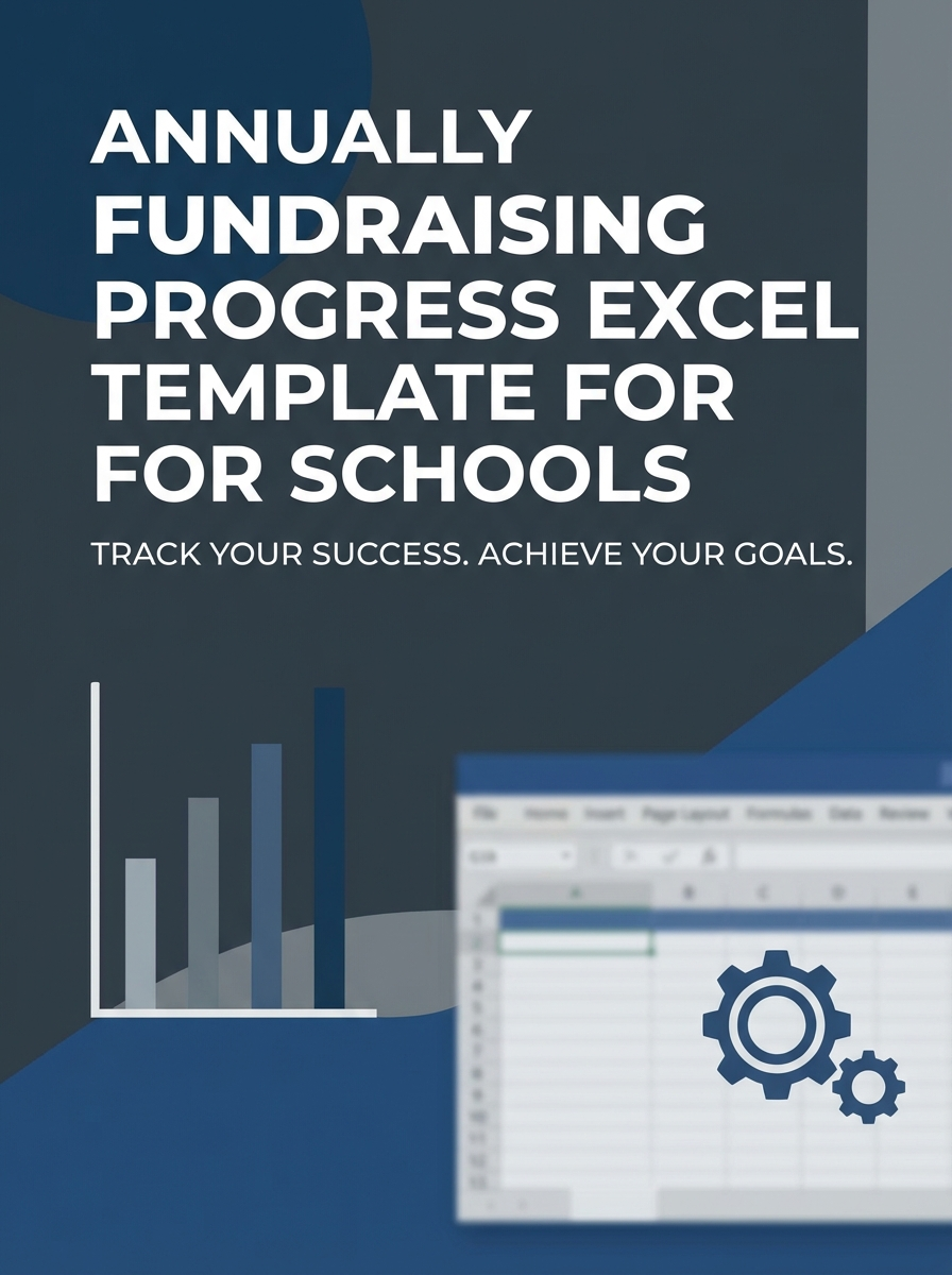 Annually Fundraising Progress Excel Template for Schools