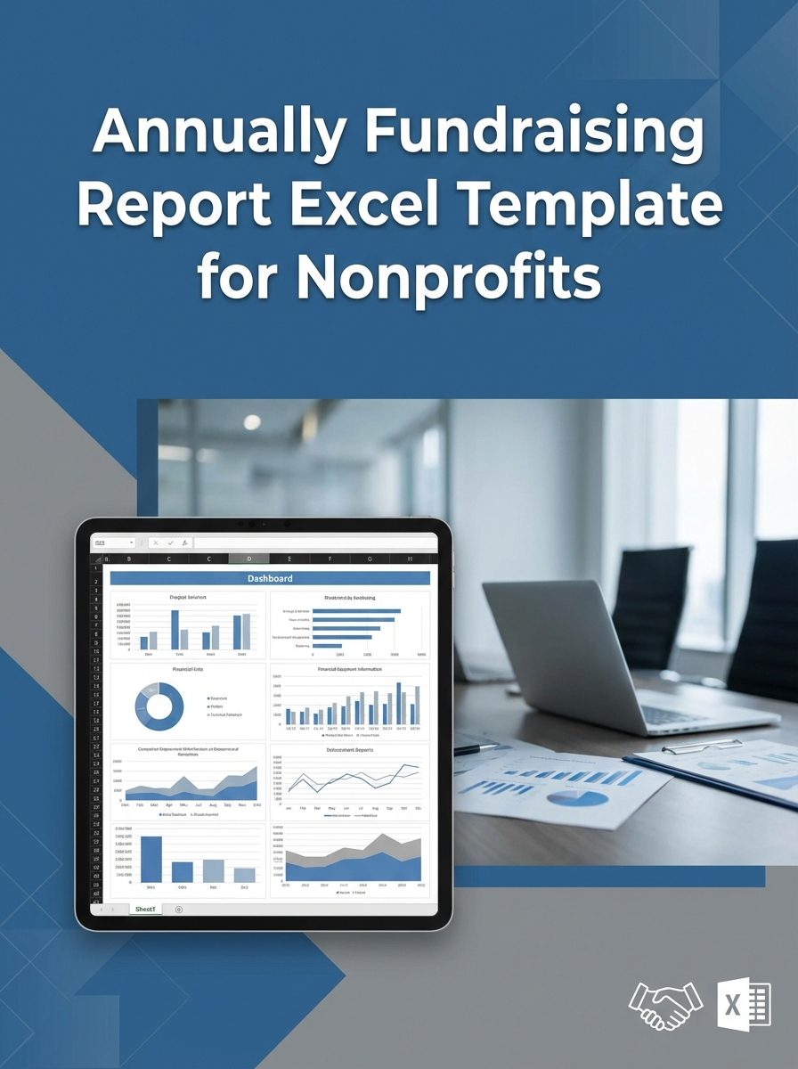 Annually Fundraising Report Excel Template for Nonprofits