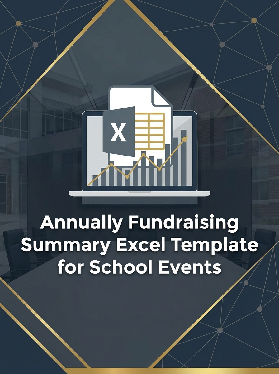 Annually Fundraising Summary Excel Template for School Events
