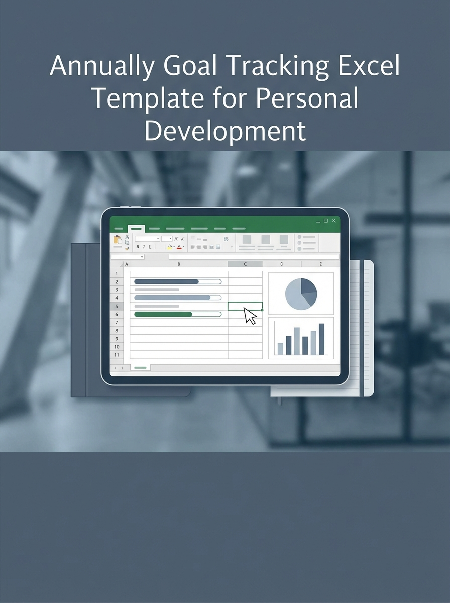 Annually Goal Tracking Excel Template for Personal Development