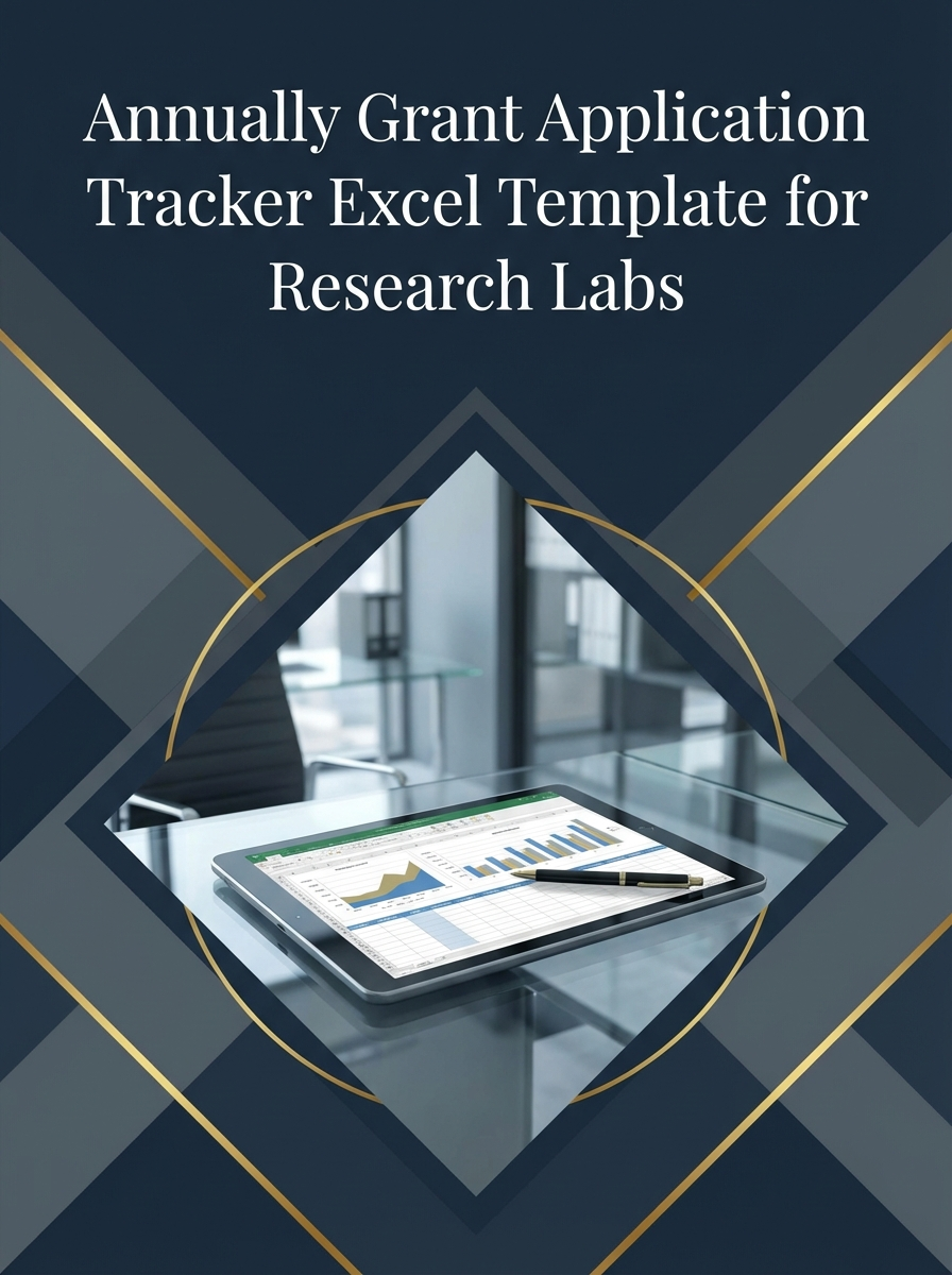 Annually Grant Application Tracker Excel Template for Research Labs