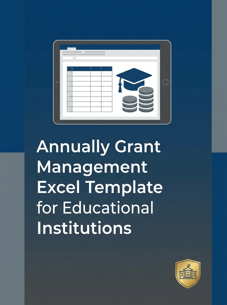 Annually Grant Management Excel Template for Educational Institutions