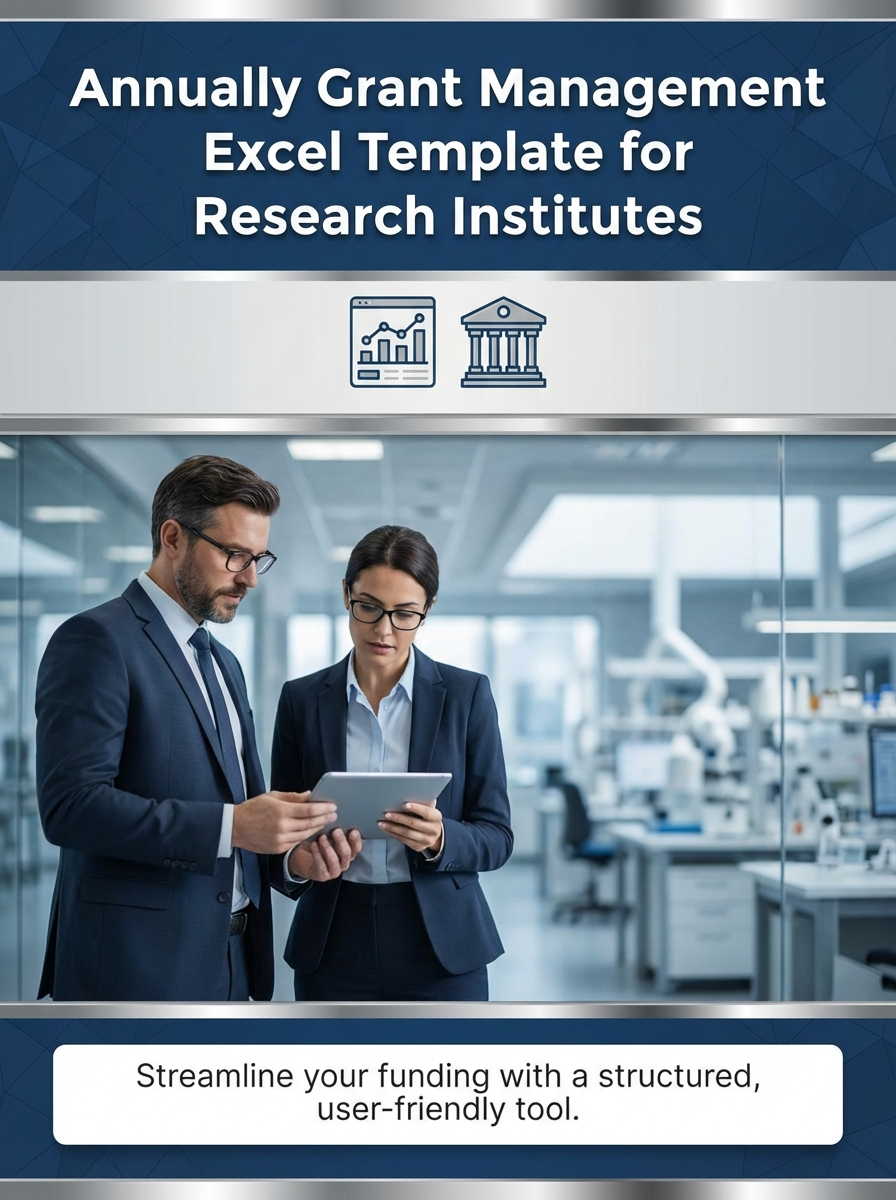 Annually Grant Management Excel Template for Research Institutes
