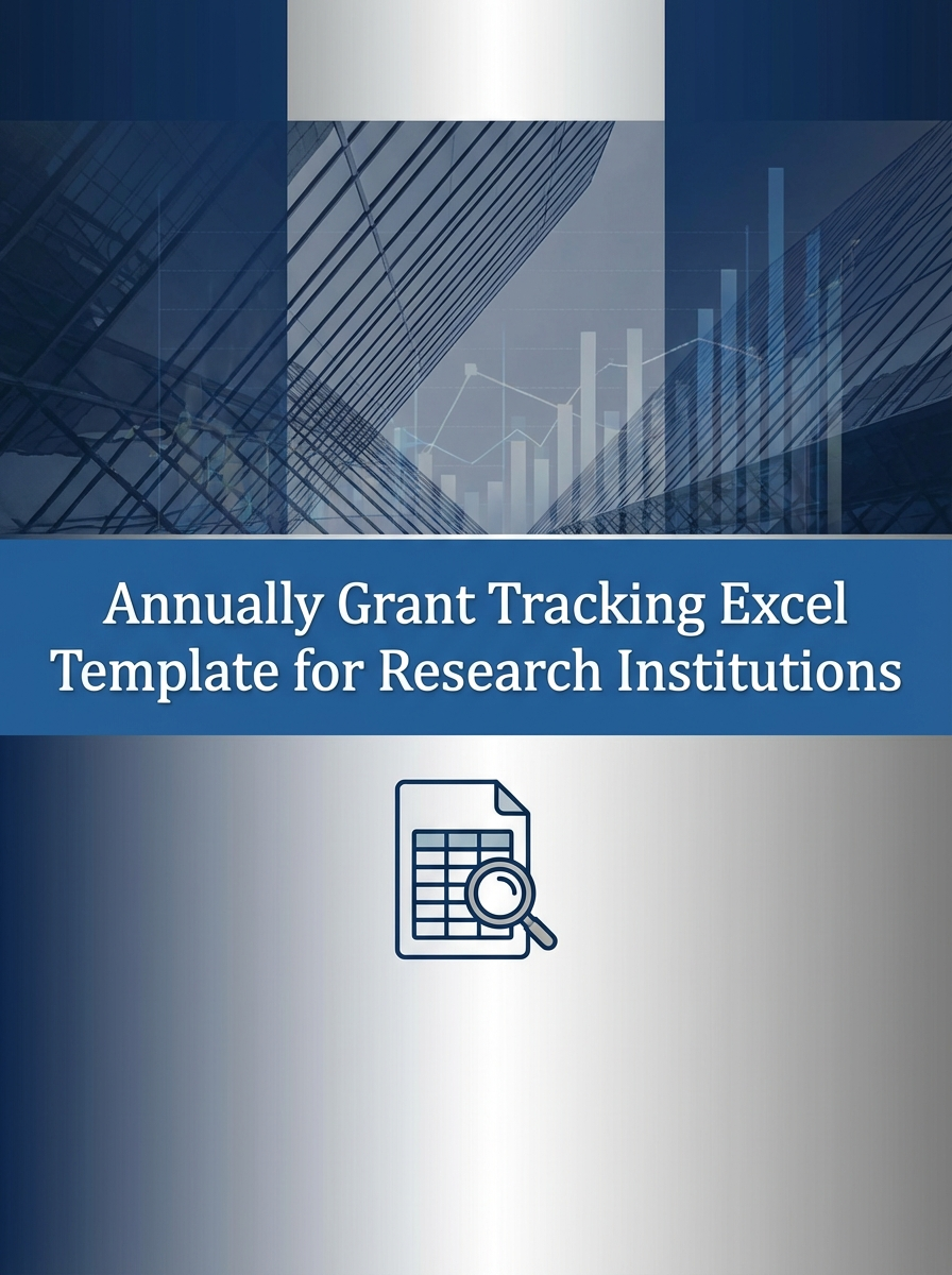 Annually Grant Tracking Excel Template for Research Institutions