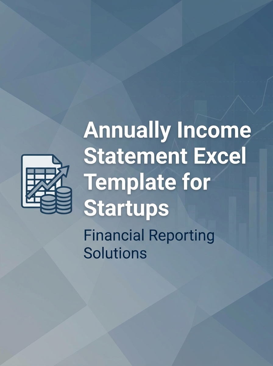 Annually Income Statement Excel Template for Startups