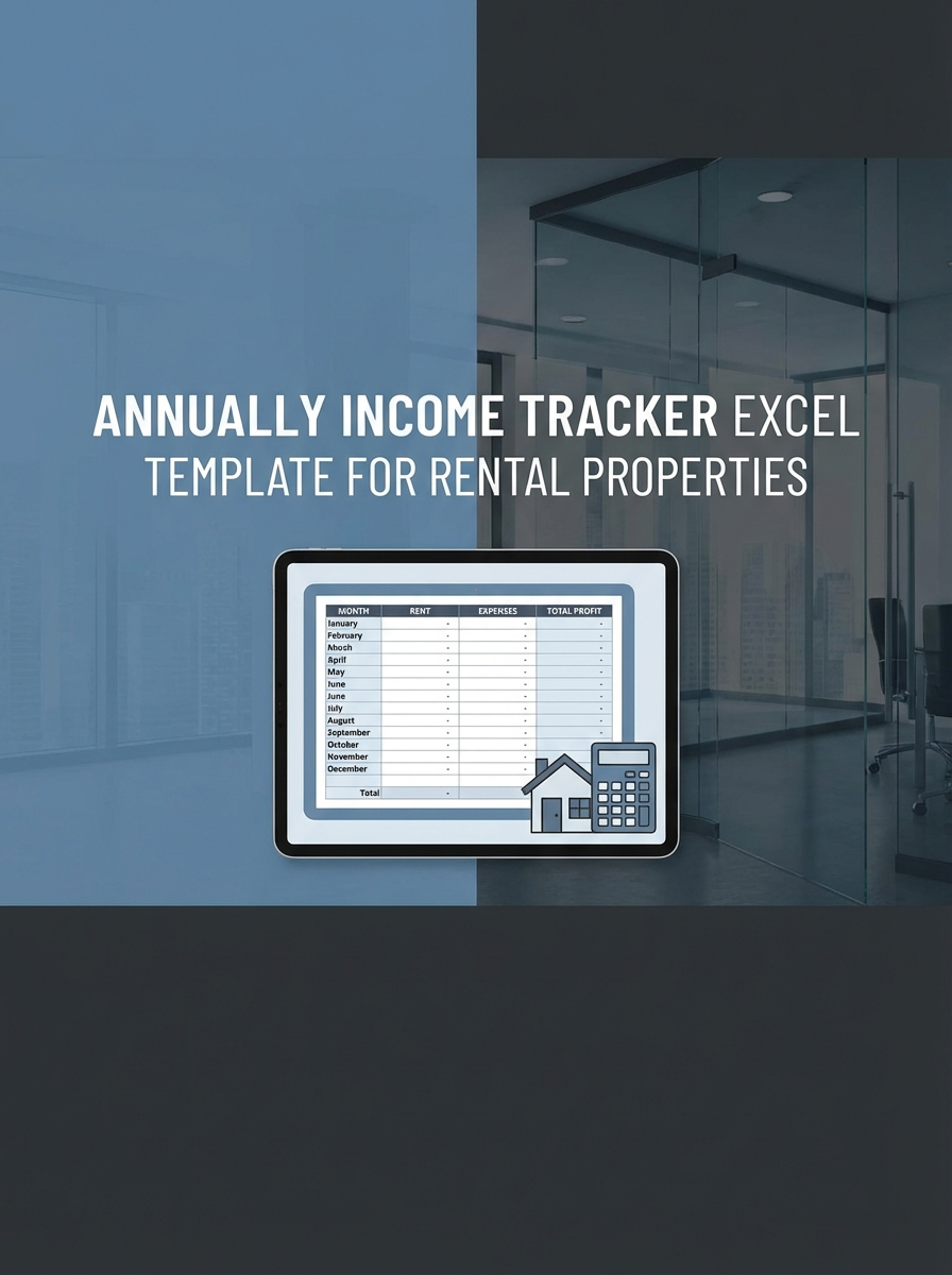 Annually Income Tracker Excel Template for Rental Properties