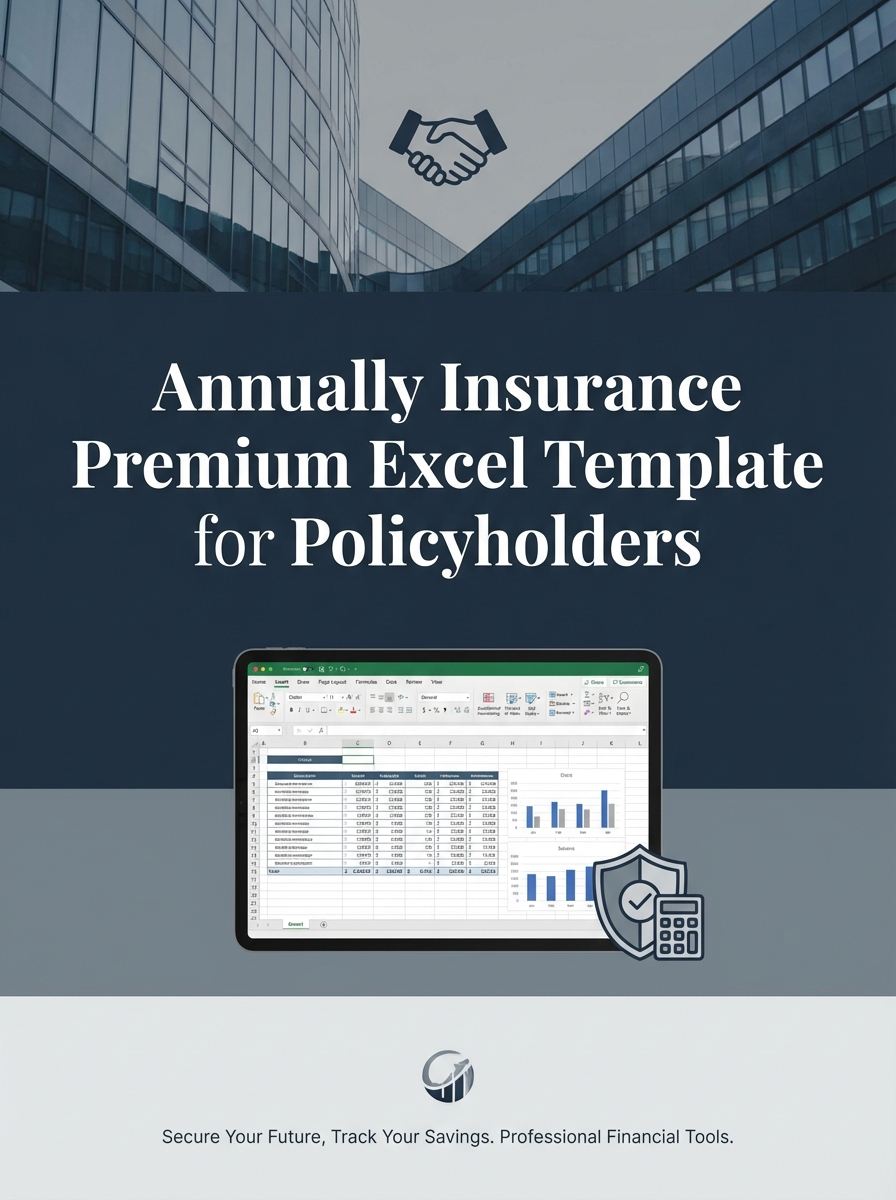 Annually Insurance Premium Excel Template for Policyholders