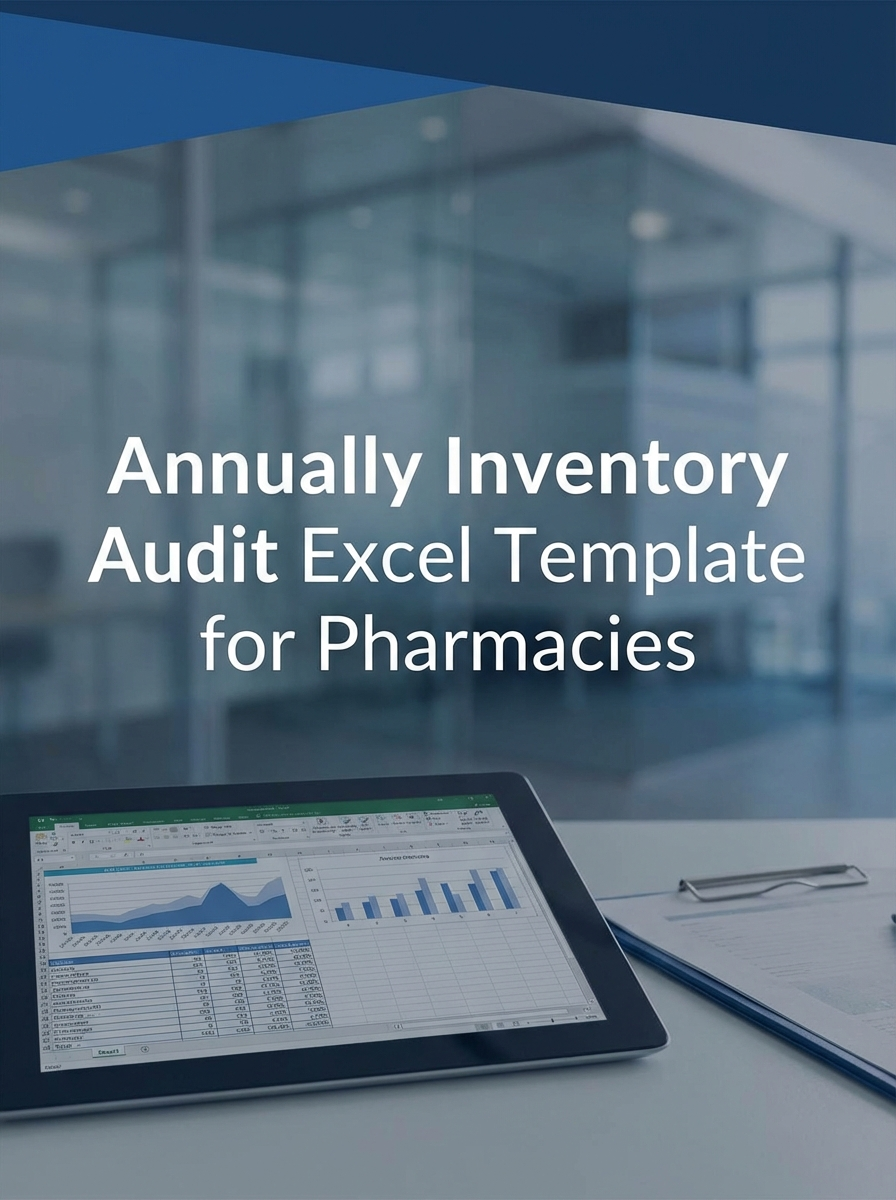 Annually Inventory Audit Excel Template for Pharmacies