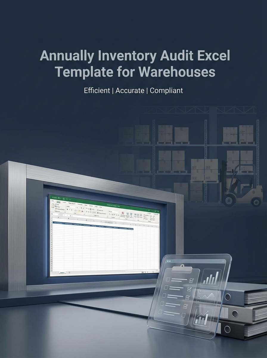 Annually Inventory Audit Excel Template for Warehouses