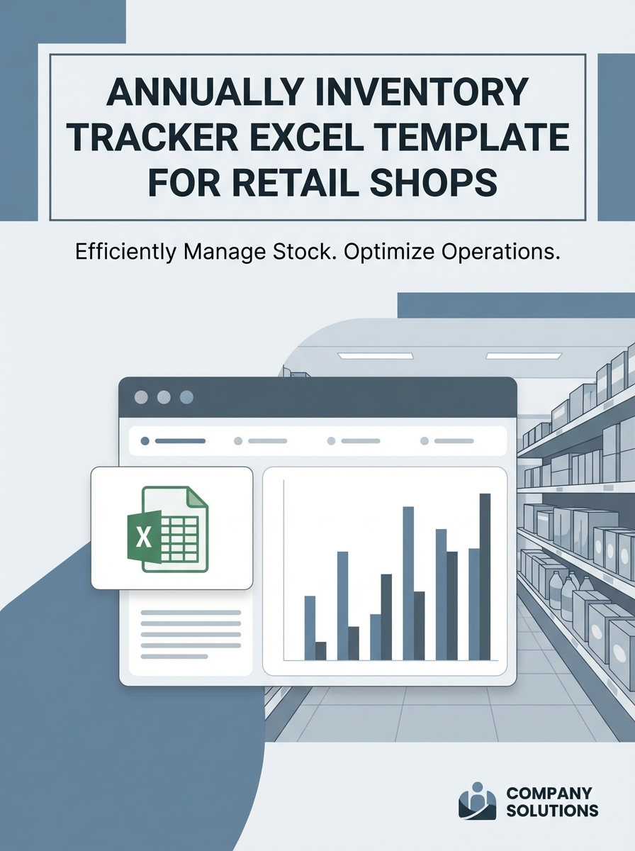 Annually Inventory Tracker Excel Template for Retail Shops
