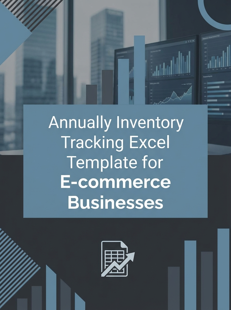 Annually Inventory Tracking Excel Template for E-commerce Businesses