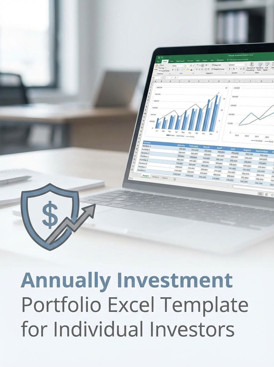 Annually Investment Portfolio Excel Template for Individual Investors