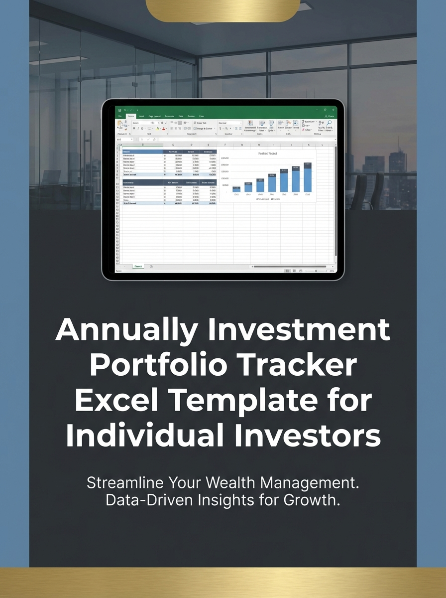 Annually Investment Portfolio Tracker Excel Template for Individual Investors