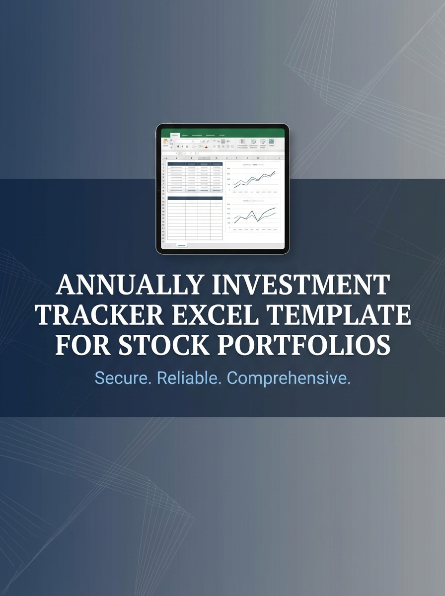 Annually Investment Tracker Excel Template for Stock Portfolios