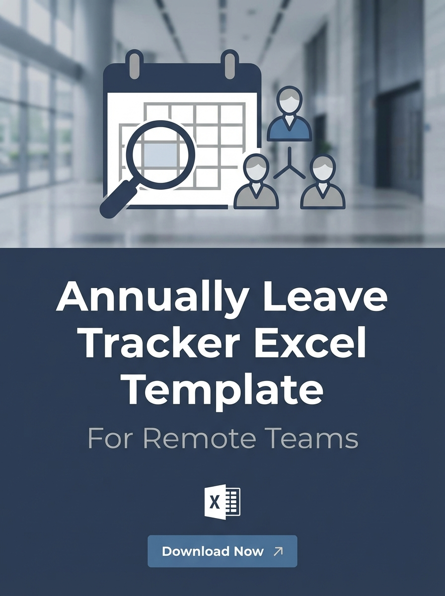 Annually Leave Tracker Excel Template for Remote Teams