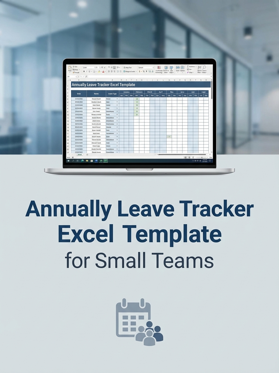 Annually Leave Tracker Excel Template for Small Teams