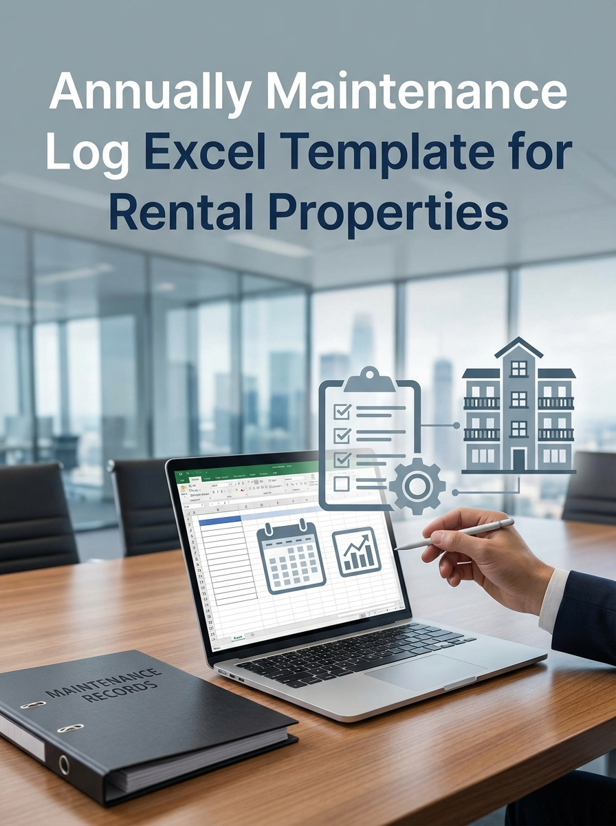 Annually Maintenance Log Excel Template for Rental Properties