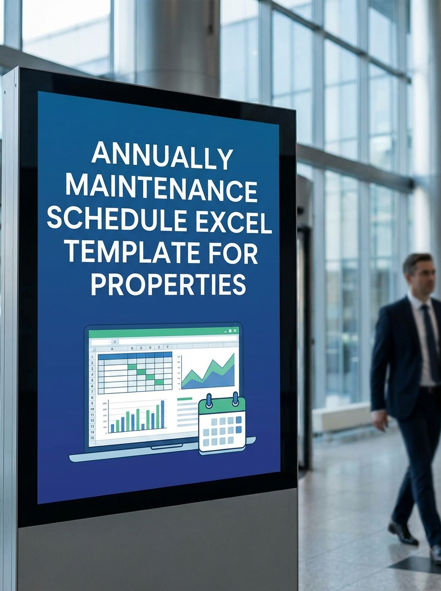 Annually Maintenance Schedule Excel Template for Properties