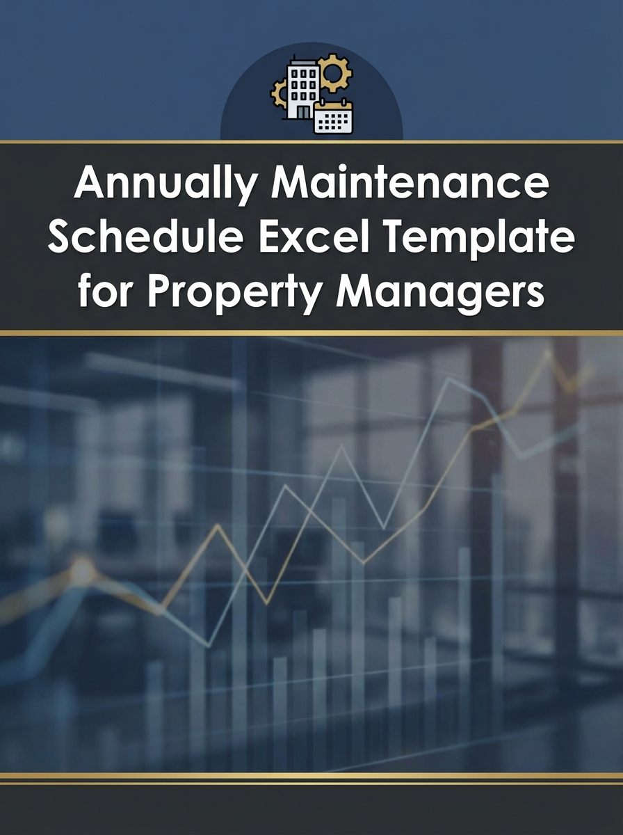 Annually Maintenance Schedule Excel Template for Property Managers