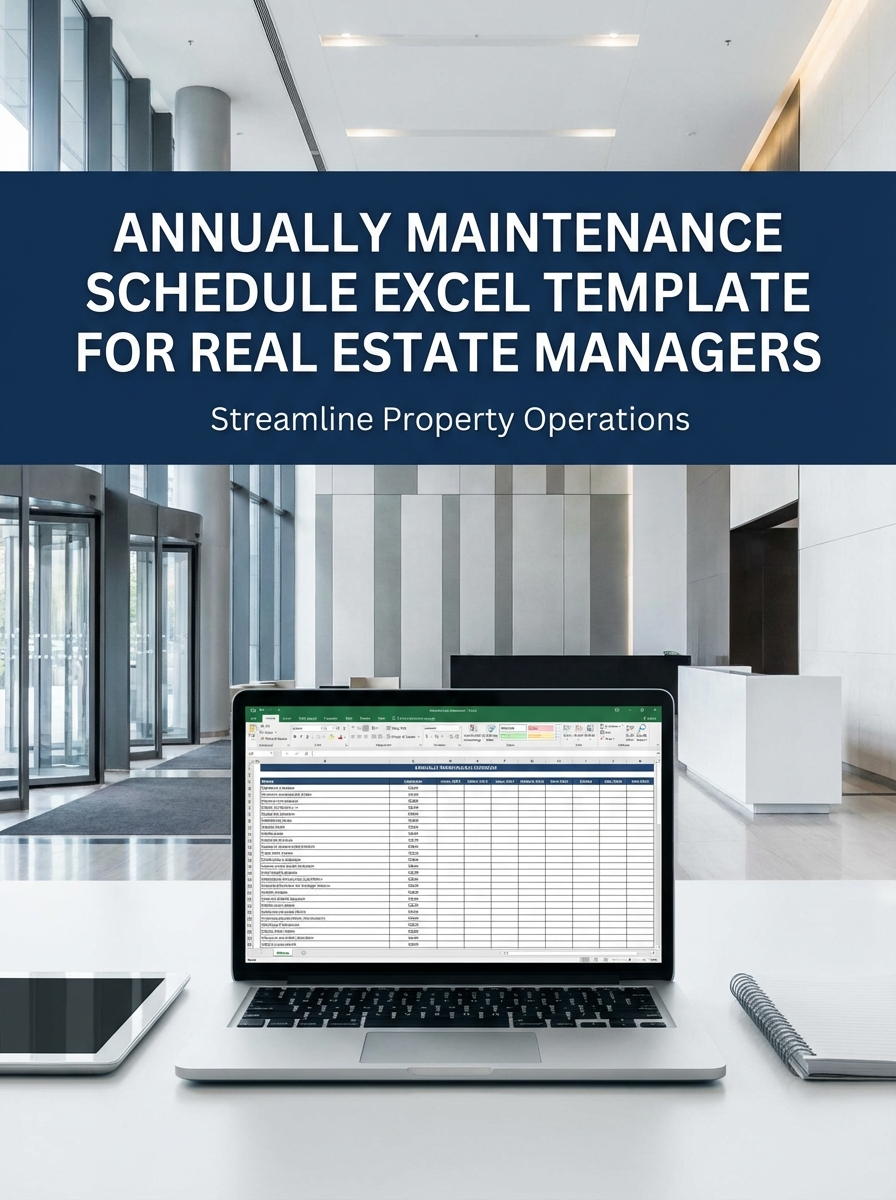 Annually Maintenance Schedule Excel Template for Real Estate Managers
