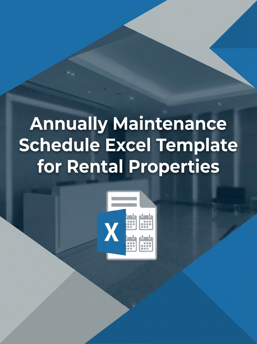 Annually Maintenance Schedule Excel Template for Rental Properties