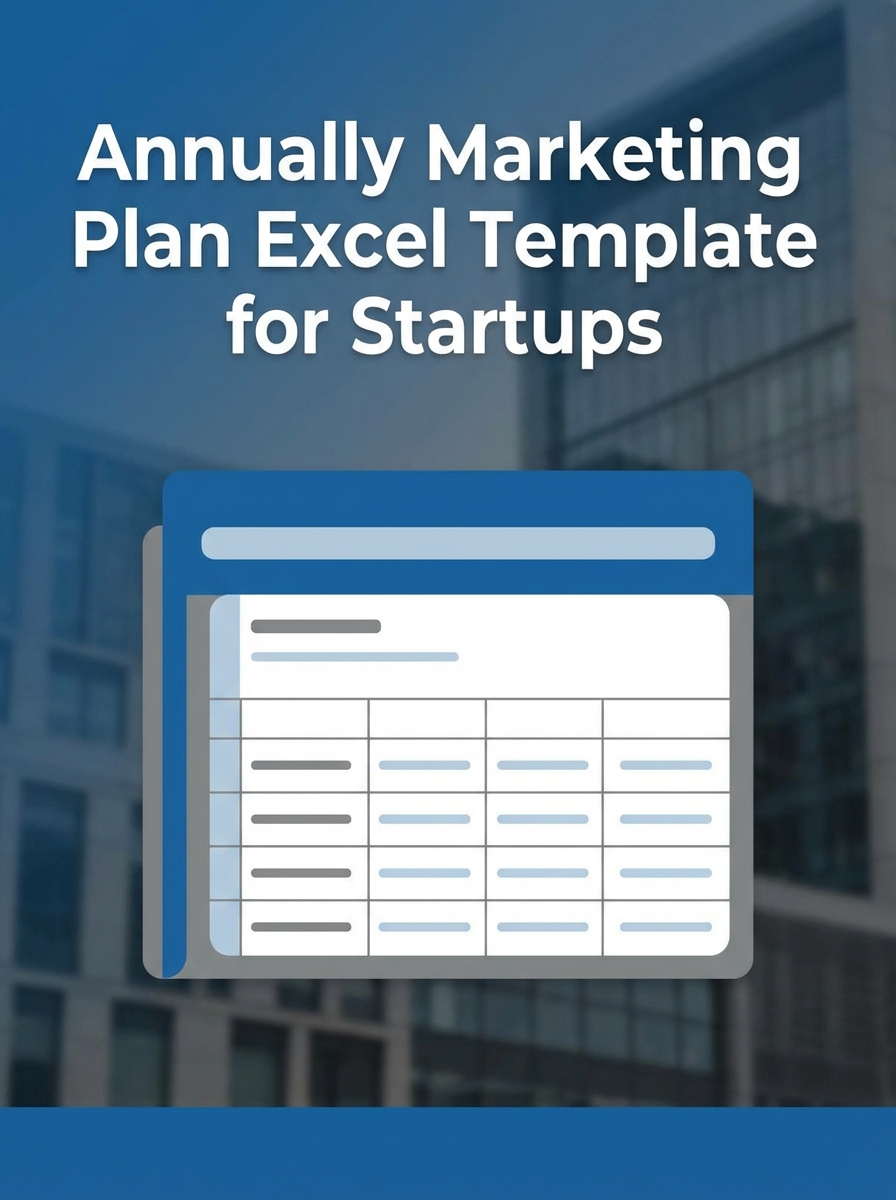 Annually Marketing Plan Excel Template for Startups