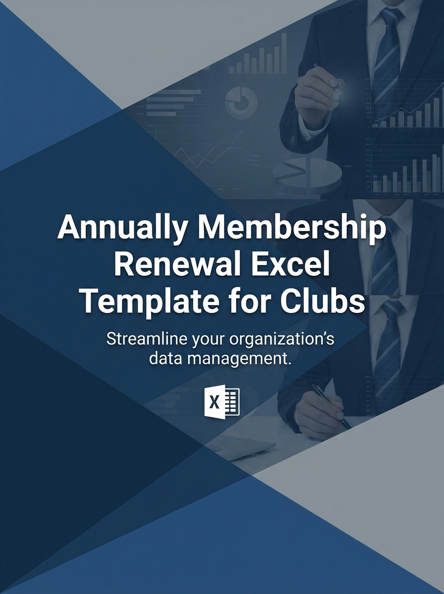 Annually Membership Renewal Excel Template for Clubs
