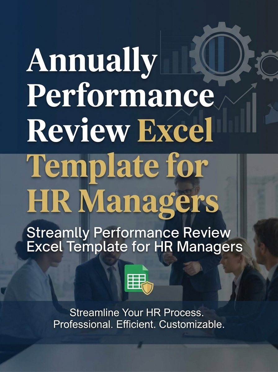 Annually Performance Review Excel Template for HR Managers